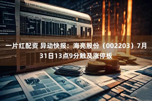 一片红配资 异动快报：海亮股份（002203）7月31日13点9分触及涨停板