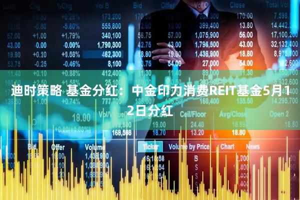 迪时策略 基金分红：中金印力消费REIT基金5月12日分红